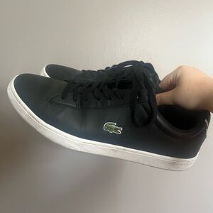 Men’s black Lacoste shoes
